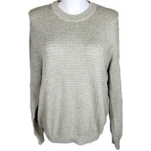 PERUVIAN CONNECTION crew neck Pima Cotton sweater size XXL‎